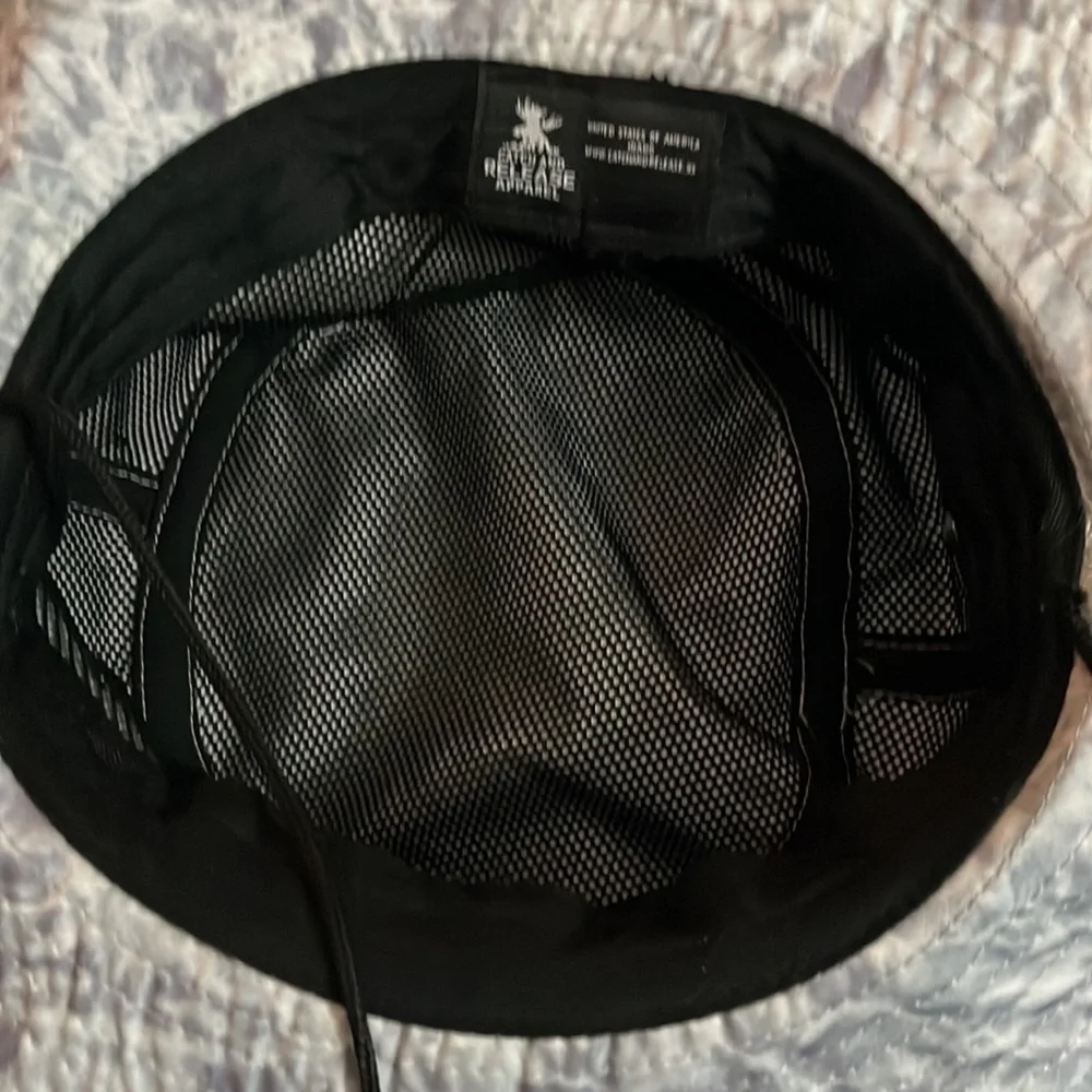 C-Sik Grey Ripple Fishing Hat Sun Outdoor Black Skeleton Embroidered Logo Bucket
